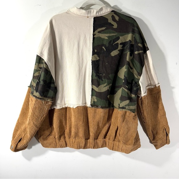 Andree Mixed Media Oversized Corduroy Jacket - Picture 5 of 13